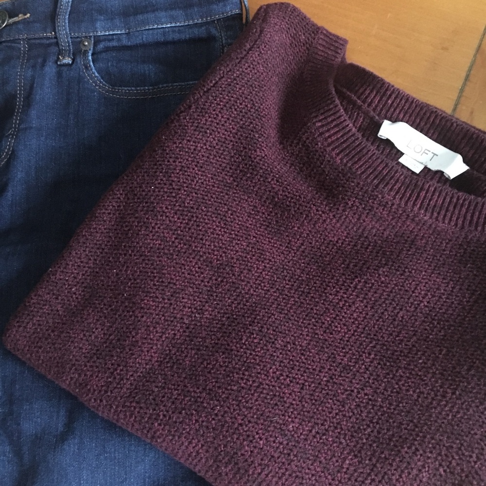 ❄️ LOFT Hi-Low Marled Sweater ❄️